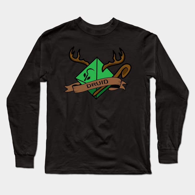 Druid Class (Dungeons and Dragons) Long Sleeve T-Shirt by Alouna